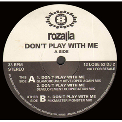 Rozalla Don't Play With Me Vinyl 12" USED