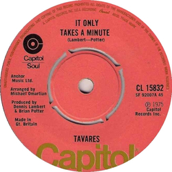 Tavares It Only Takes A Minute Vinyl 7" USED