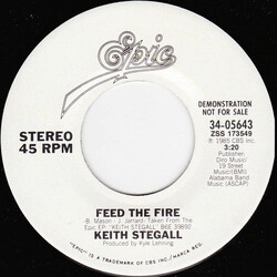 Keith Stegall Feed The Fire USED VINYL 7INCH PROMO SINGLE