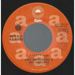 Eric Weissberg And Deliverance Yakety Yak USED VINYL 7INCH 45 RPM PROMO STEREO MONO