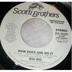 Big Ric How Does She Do It USED VINYL 7INCH 45 RPM SINGLE PROMO