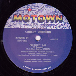 Smokey Robinson Get Ready USED VINYL 12INCH SINGLE 33 S RPM