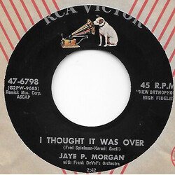 Jaye P. Morgan I Thought It Was Over USED VINYL 7INCH 45 RPM SINGLE