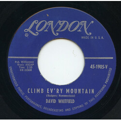 David Whitfield Climb Ev'ry Mountain / Sound Of Music USED VINYL 7INCH 45 RPM SINGLE