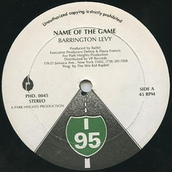 Barrington Levy / Roland Burrell Name Of The Game / Marcus Vinyl 12" USED