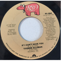 Yvonne Elliman If I Can't Have You Vinyl 7" USED