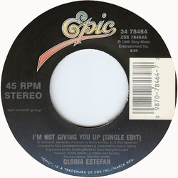 Gloria Estefan I'm Not Giving You Up Vinyl 7" USED