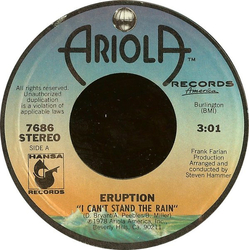 Eruption (4) I Can't Stand The Rain Vinyl 7" USED