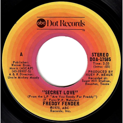 Freddy Fender (2) Secret Love Vinyl 7" USED