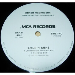 Anneli Magnusson Smile 'N' Shine USED VINYL 12INCH 33 S RPM PROMO