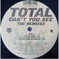 Total Can't You See (The Remixes) Vinyl 12" USED