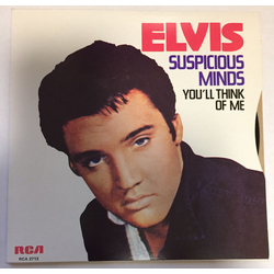 Elvis Presley Suspicious Minds Vinyl 7" USED