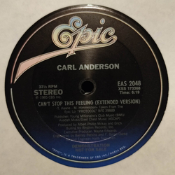 Carl Anderson Can't Stop This Feeling Vinyl 12" USED