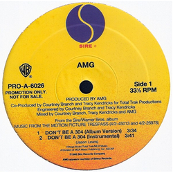 AMG / Lord Finesse Don't Be A 304 / You Know What I'm About Vinyl 12" USED