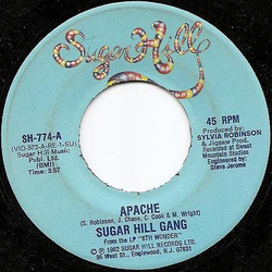 Sugarhill Gang Apache / Rapper's Delight Vinyl 7" USED