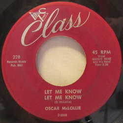 Oscar McLollie / Jeanette Baker Let Me Know Let Me Know / Hey Girl - Hey Boy Vinyl 7" USED