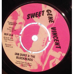Ian Dury And The Blockheads / Ian Dury & The Kilburns Sweet Gene Vincent / You're More Than Fair Vinyl 7" USED