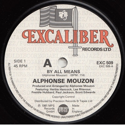 Alphonse Mouzon By All Means Vinyl 7" USED