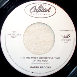 Garth Brooks It's The Most Wonderful Time Of The Year Vinyl 7" USED