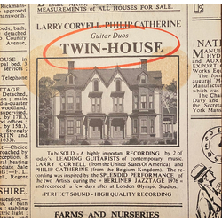Larry Coryell / Philip Catherine Twin-House Vinyl LP USED