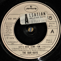 Bar-Kays Let's Have Some Fun Vinyl 7" USED