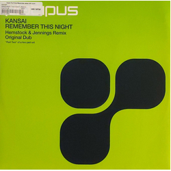 Kansai Remember This Night Vinyl 12" USED