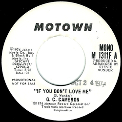 G.C. Cameron If You Don't Love Me Vinyl 7" USED