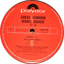 Gregg Diamond / Bionic Boogie Chains / Hot Butterfly Vinyl 12" USED