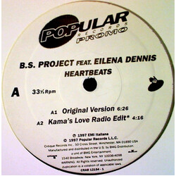 B.S. Project / Eileina Dennis Heartbeats Vinyl 12" USED