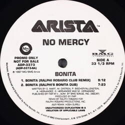 No Mercy Bonita USED VINYL 12INCH PROMO STEREO