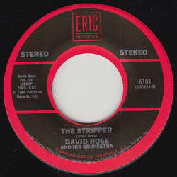 David Rose & His Orchestra / Teresa Brewer The Stripper / Music! Music! Music! Vinyl 7" USED