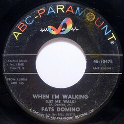 Fats Domino When I'm Walking (Let Me Walk) USED VINYL 7INCH 45 RPM SINGLE