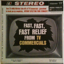 Bob McFadden / Bryna Raeburn / John Farris (5) / Bob Prescott Fast, Fast, Fast Relief From TV Commercials Vinyl LP USED