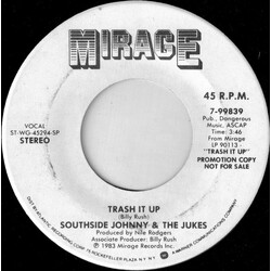 Southside Johnny & The Asbury Jukes Trash It Up USED VINYL 7INCH 45 RPM PROMO