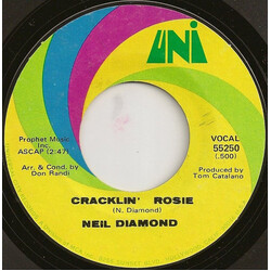 Neil Diamond Cracklin' Rosie USED VINYL 7INCH 45 RPM SINGLE STYRENE