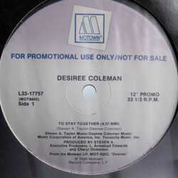 Desiree Coleman To Stay Together Vinyl 12" USED