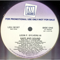 Leon Sylvers Safe And Sound Vinyl 12" USED