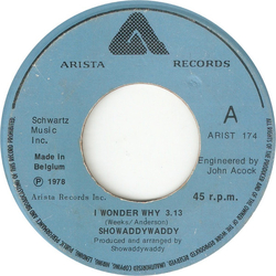Showaddywaddy I Wonder Why Vinyl 7" USED