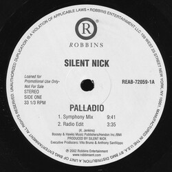 Silent Nick Palladio VINYL 12" USED