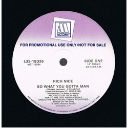 Rich Nice So What You Gotta Man Vinyl 12" USED