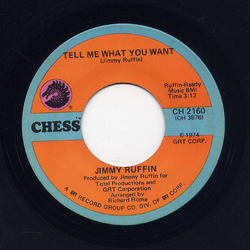 Jimmy Ruffin Tell Me What You Want Vinyl 7" USED