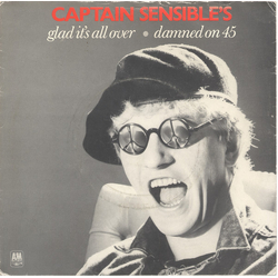 Captain Sensible Glad It's All Over / Damned On 45 Vinyl 7" USED