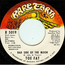 Toe Fat Bad Side Of The Moon Vinyl 7" USED