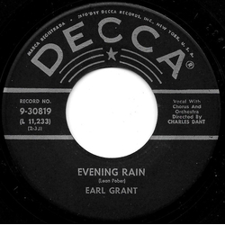Earl Grant Evening Rain Vinyl 7" USED