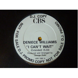 Deniece Williams I Can't Wait USED VINYL 12INCH PROMO
