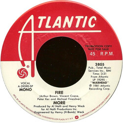 More (4) Fire USED VINYL 7INCH 45 RPM PROMO STEREO MONO