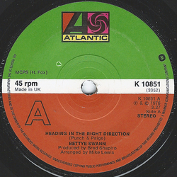 Bettye Swann Heading In The Right Direction / Be Strong Enough To Hold On Vinyl 7" USED