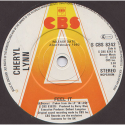 Cheryl Lynn Feel It Vinyl 7" USED