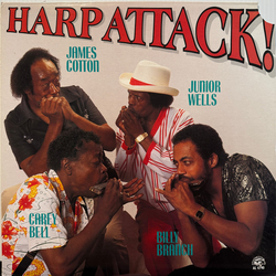 James Cotton / Junior Wells / Carey Bell / Billy Branch Harp Attack! Vinyl LP USED