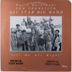 David Hardiman's San Francisco All-Star Big Band "It'll Be All Right" Vinyl LP USED
